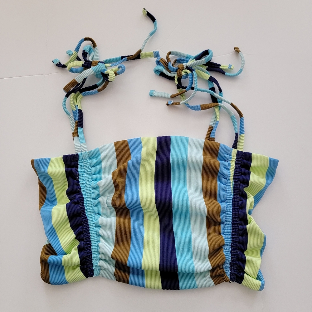 Aerie Ribbed 2 Piece Bandeau Bikini - Picture 3 of 15